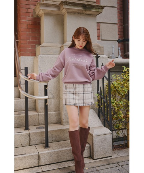 Her lip to(ハーリップトゥー)の「Social Club Sweatshirt(スウェット・レディース・ボルドー/ローズ/ネイビー・FREE)」の9枚目の写真