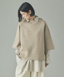 Curensology（カレンソロジー）の「Curensology(カレンソロジー)/ダブルフェイスニットプルオーバー（ニット/セーター）」