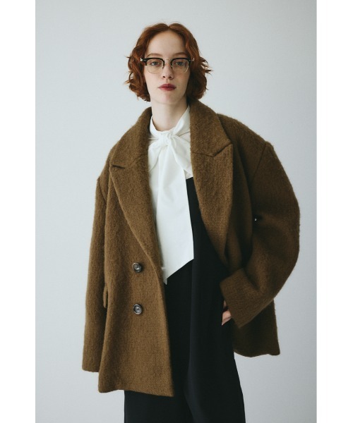 HeRIN.CYE（ヘリンドットサイ）の「Shaggy big jacket　　シャギービッグジャケット（その他アウター・レディース・ブラウン/ベージュ/ライトピンク・38/36）」の2枚目の写真