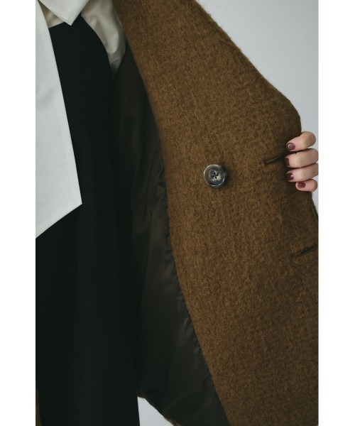 HeRIN.CYE（ヘリンドットサイ）の「Shaggy big jacket　　シャギービッグジャケット（その他アウター・レディース・ブラウン/ベージュ/ライトピンク・38/36）」の6枚目の写真