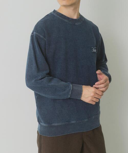 ITEMS URBANRESEARCH（アイテムズ アーバンリサーチ）の「ワンポイント刺繍スウェットデニムトップス（スウェット・メンズ・ブルー/ブラック/ネイビー・LARGE/MEDIUM）」の19枚目の写真