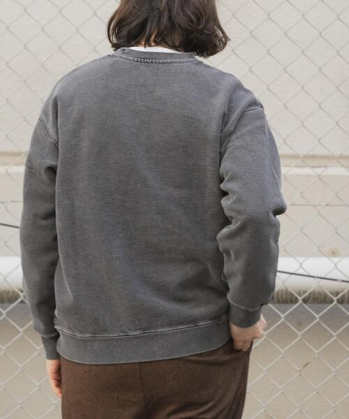 ITEMS URBANRESEARCH（アイテムズ アーバンリサーチ）の「ワンポイント刺繍スウェットデニムトップス（スウェット・メンズ・ブルー/ブラック/ネイビー・LARGE/MEDIUM）」の7枚目の写真