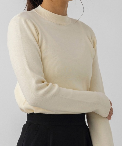 AJUGA.（アジュガ）の「ウォッシャブルニットトップス（ニット/セーター・レディース・オレンジ/ホワイト/ブラック・FREE）」の13枚目の写真