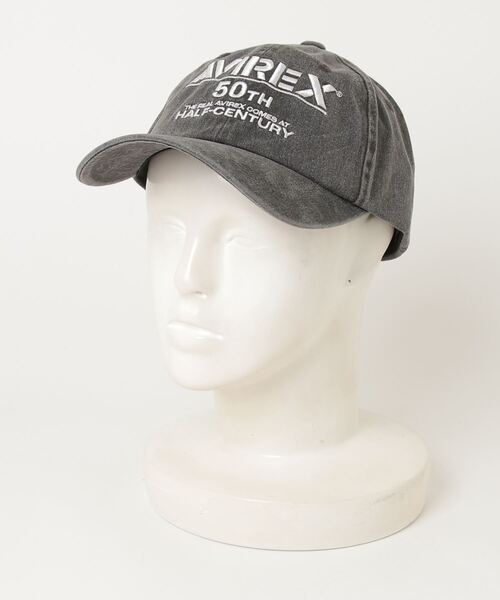 AVIREX(アヴィレックス)の「AVIREX / アヴィレックス 50th ANNIVERSARY LOGO PIGMENT CAP / 50周年 ロゴ ピグメント キャップ(キャップ・レディース・カーキ/ブラック/ネイビー/ブラウン・FREE)」の1枚目の写真