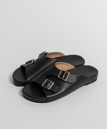 【本革】フットベッドレザーサンダル