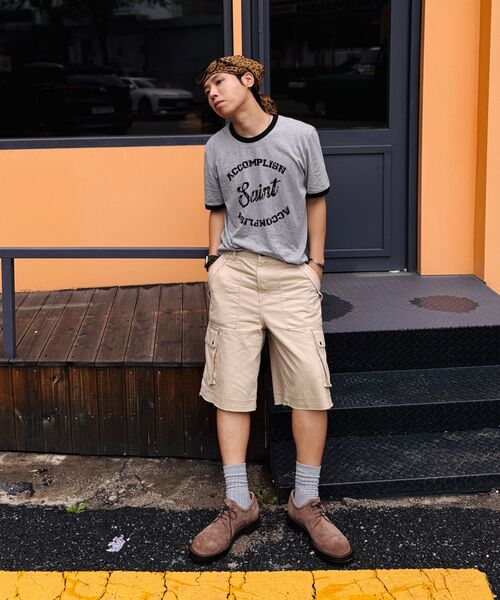 DNSR(ディーエヌエスアール)の「セイントシルケットハーフリンガーTシャツグレー(Tシャツ/カットソー・メンズ・その他・MEDIUM/LARGE/X-LARGE)」の4枚目の写真