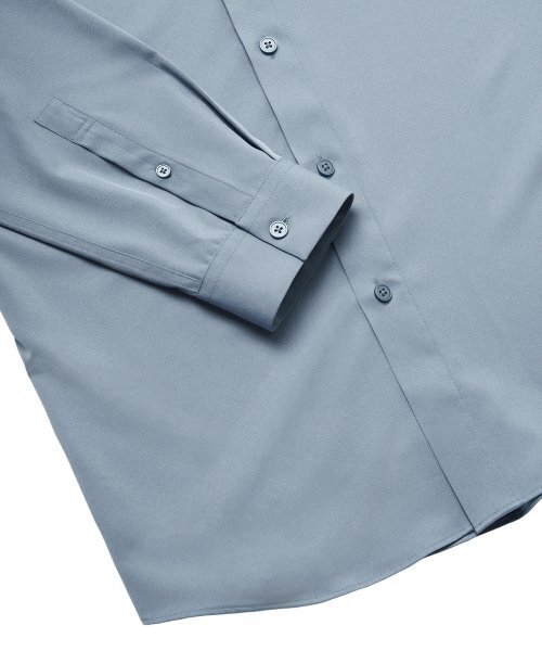 MUSINSA STANDARD（ムシンサスタンダード）の「リラックスフィットシルキーシャツ [グレイッシュブルー]（シャツ/ブラウス・メンズ・その他・SMALL/MEDIUM/LARGE/X-LARGE/XX-LARGE）」の7枚目の写真