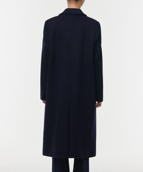 MUSINSA STANDARD WOMAN(ムシンサスタンダードウーマン)の「レディースカシミアブレンドダブルチェスターロングコート【ネイビー】(チェスターコート・レディース・その他・SMALL/MEDIUM/LARGE/X-SMALL)」の3枚目の写真