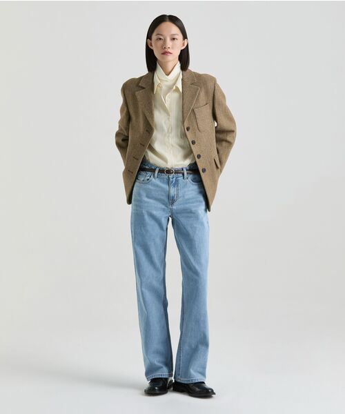 MUSINSA STANDARD WOMAN（ムシンサスタンダードウーマン）の「ウィメンズ ローライズワイドデニムパンツ [ライトインディゴ]（デニムパンツ・レディース・その他・27/28/29/30/24/25/26）」の13枚目の写真