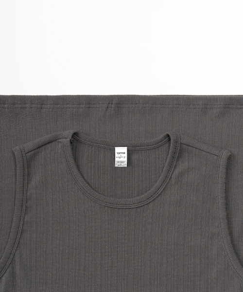 TOFFEE(トフィー)の「かぎ針編みスリーブ(CHARCOAL)(Tシャツ/カットソー・メンズ・その他・MEDIUM/LARGE/X-LARGE)」の4枚目の写真