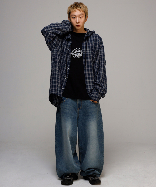 SCALLYWAG（スカリーワグ）の「Swing Balloon Fit Denim [Indigo]（デニムパンツ・レディース・その他・LARGE/X-LARGE/SMALL/MEDIUM）」の2枚目の写真