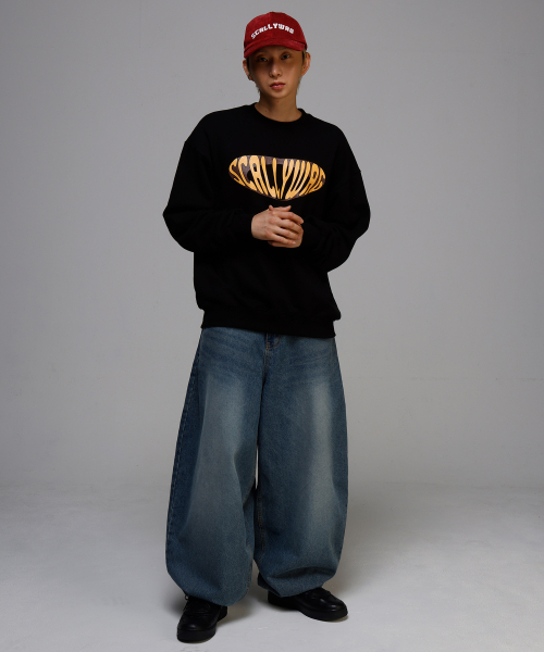 SCALLYWAG（スカリーワグ）の「Swing Balloon Fit Denim [Indigo]（デニムパンツ・レディース・その他・LARGE/X-LARGE/SMALL/MEDIUM）」の4枚目の写真