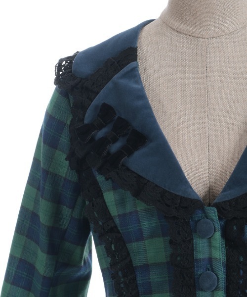 Chalmiere（シャルミエール）の「タータンチェックジャケット