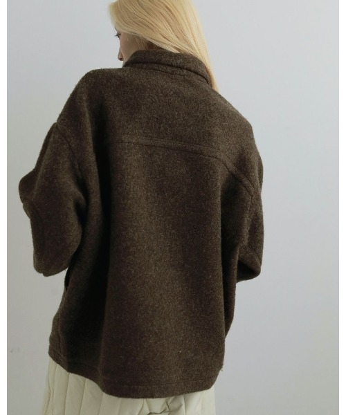 anuke（アンヌーク）の「anuke Sliver Zip Blouzon 62520201（ブルゾン・レディース・チャコールグレー/ブラウン・38/36）」の9枚目の写真