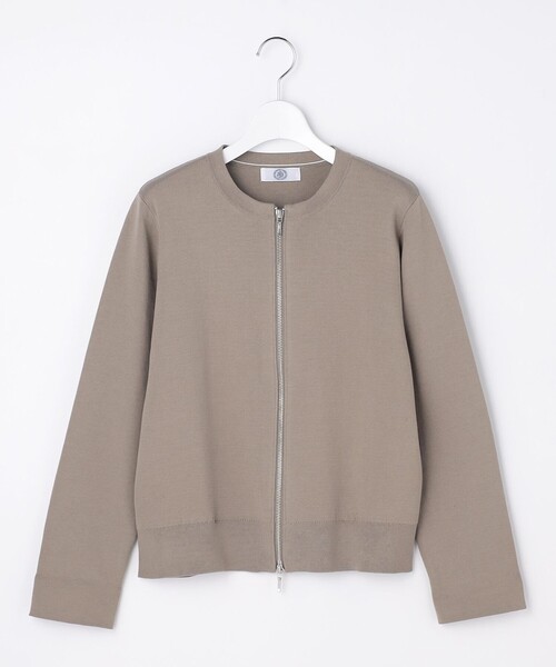 J.PRESS(ジェイプレス)の「INTERLOCK ニット ブルゾン(ブルゾン・レディース・ベージュ系/ネイビー系/ブラウン系・T13/T15)」の15枚目の写真