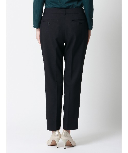 SUIT SQUARE(スーツスクエア)の「テーパードパンツ ウォッシャブル ウールライクポリエステル 無地(スラックス・レディース・パープル・42(13号)/40(11号)/38(9号)/36(7号))」の3枚目の写真
