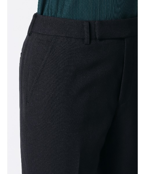 SUIT SQUARE(スーツスクエア)の「テーパードパンツ ウォッシャブル ウールライクポリエステル 無地(スラックス・レディース・パープル・42(13号)/40(11号)/38(9号)/36(7号))」の4枚目の写真
