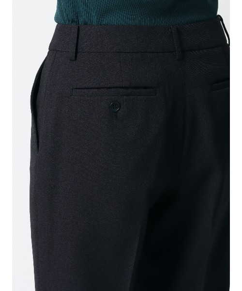 SUIT SQUARE(スーツスクエア)の「テーパードパンツ ウォッシャブル ウールライクポリエステル 無地(スラックス・レディース・パープル・42(13号)/40(11号)/38(9号)/36(7号))」の5枚目の写真