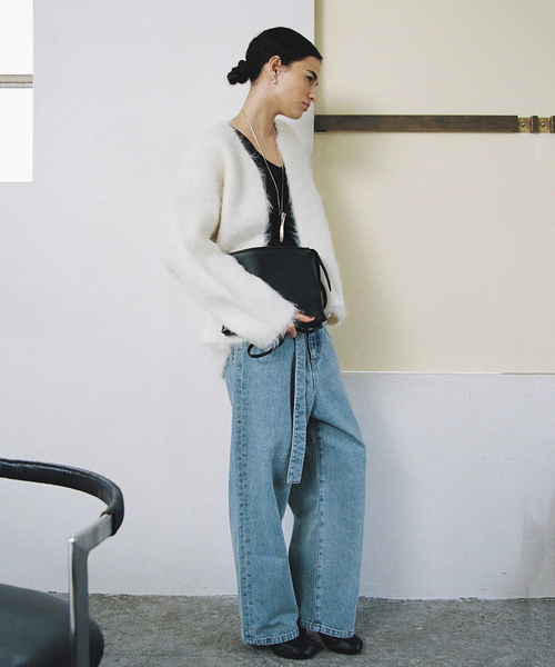 chikichiki【美品 Plage】RIAMシャギーカーディガン R'IAM シャギーカーディガン（カーディガン/ボレロ）｜Plage