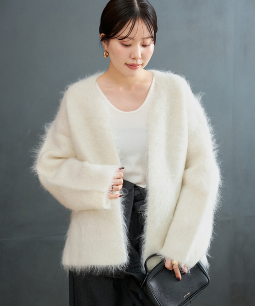 R'IAM シャギーカーディガン（カーディガン/ボレロ）｜Plage