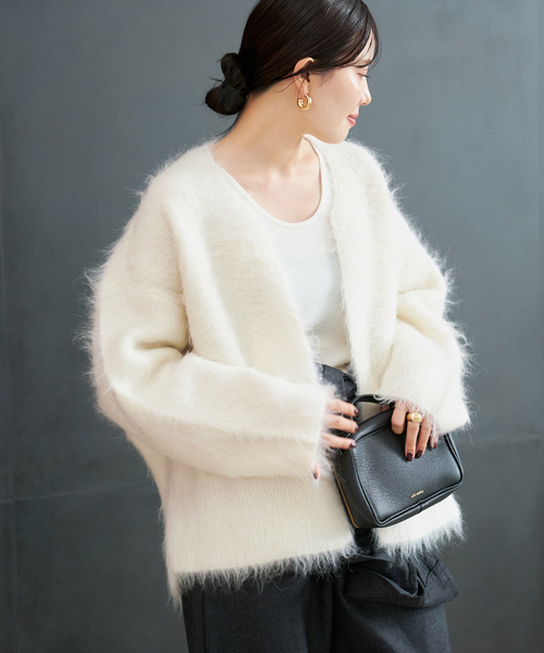 nat　Plage プラージュ R’IAM リアムシャギーカーディガン セール】R'IAM シャギーカーディガン（カーディガン/ボレロ）｜Plage