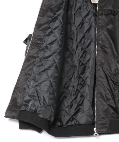 Secret Honey（シークレットハニー）の「ヨークフリルブルゾン（ブルゾン・レディース・ブラック/オフホワイト・MEDIUM）」の3枚目の写真