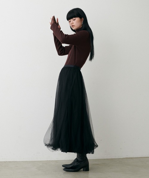 LARUTA(ラルータ)の「【LARUTA】ボリュームチュールスカート(スカート・レディース・ブラック/その他1/グレー/ピンクベージュ/オフホワイト/ライトベージュ/ライトグレー・FREE)」の10枚目の写真