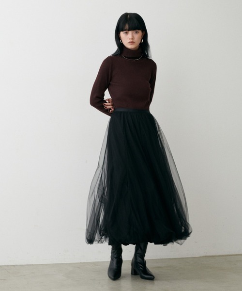 LARUTA(ラルータ)の「【LARUTA】ボリュームチュールスカート(スカート・レディース・ブラック/その他1/グレー/ピンクベージュ/オフホワイト/ライトベージュ/ライトグレー・FREE)」の11枚目の写真