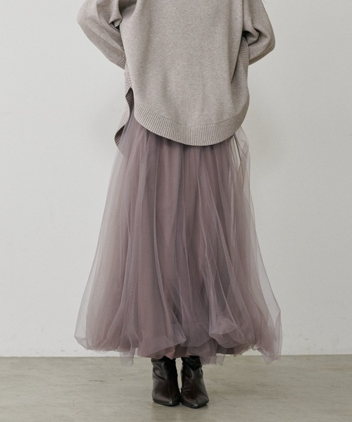 LARUTA(ラルータ)の「【LARUTA】ボリュームチュールスカート(スカート・レディース・ブラック/その他1/グレー/ピンクベージュ/オフホワイト/ライトベージュ/ライトグレー・FREE)」の15枚目の写真