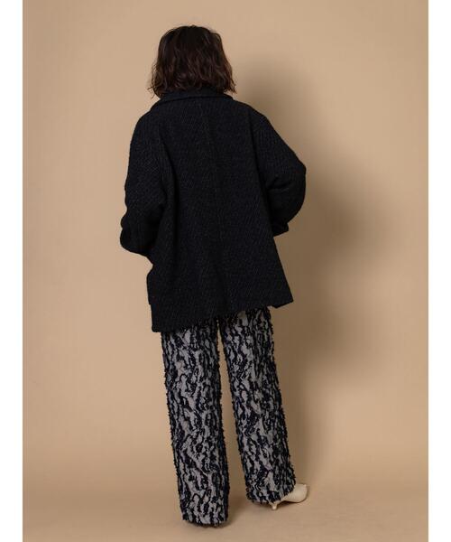 Te chichi CLASSIC（テチチクラシック）の「デニムライクカットジャガードワイドパンツ《2025winter catalog item》（その他パンツ・レディース・サックスブルー/ネイビー・F）」の18枚目の写真