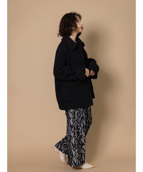 Te chichi CLASSIC（テチチクラシック）の「デニムライクカットジャガードワイドパンツ《2025winter catalog item》（その他パンツ・レディース・サックスブルー/ネイビー・F）」の19枚目の写真