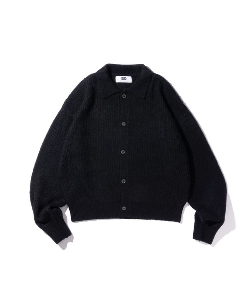 GOAT ESSENCE（ゴートエッセンス）の「MOHAIR KNIT POLO SHIRT（ニット/セーター・メンズ・グレー/ブラック/ライトブルー・2/3）」の2枚目の写真