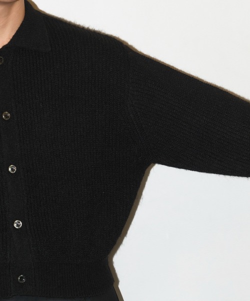 GOAT ESSENCE（ゴートエッセンス）の「MOHAIR KNIT POLO SHIRT（ニット/セーター・メンズ・グレー/ブラック/ライトブルー・2/3）」の13枚目の写真