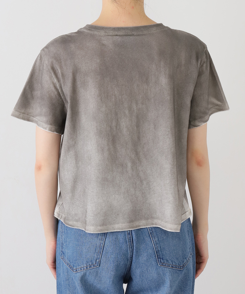 ASHLEY WILLIAMS(アシュリーウィリアムス)の「【Ashley Williams 】WASHED GREY CROPPED T-SH AWAW250098(Tシャツ/カットソー・レディース・チャコールグレー・MEDIUM)」の6枚目の写真