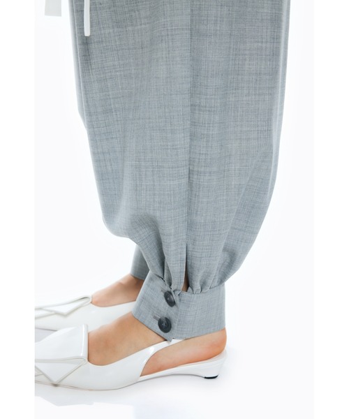 ENFOLD（エンフォルド）の「ハイカウントトロ  カフヘムバルーンパンツ（その他パンツ・レディース・ダークネイビー/杢グレー・36）」の5枚目の写真