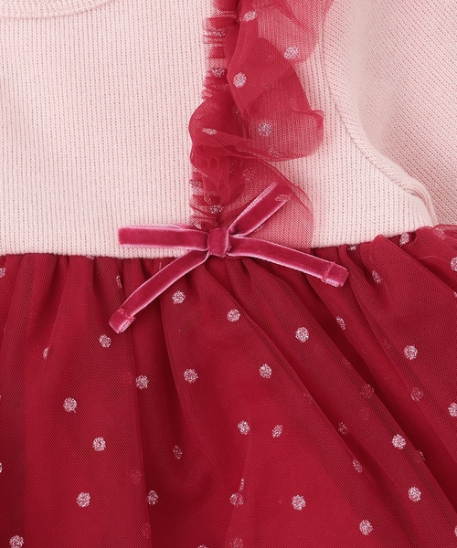 sense of wonder(センスオブワンダー)の「キラキラドットチュニック(チュニック・キッズ・レッド/ホワイト系/ピンク・120cm/110cm/80cm/130cm/100cm/90cm)」の6枚目の写真