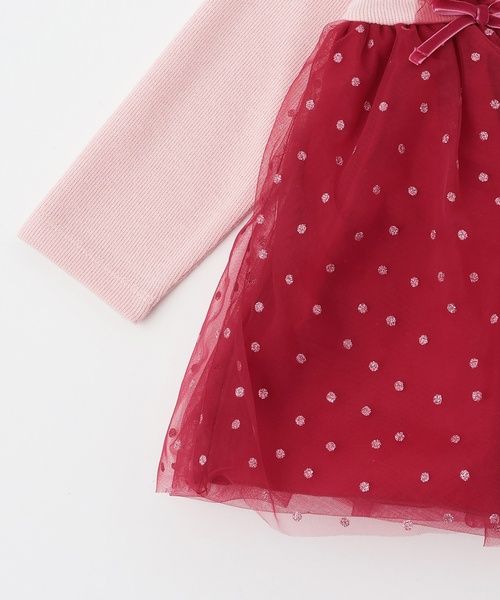 sense of wonder(センスオブワンダー)の「キラキラドットチュニック(チュニック・キッズ・レッド/ホワイト系/ピンク・120cm/110cm/80cm/130cm/100cm/90cm)」の7枚目の写真