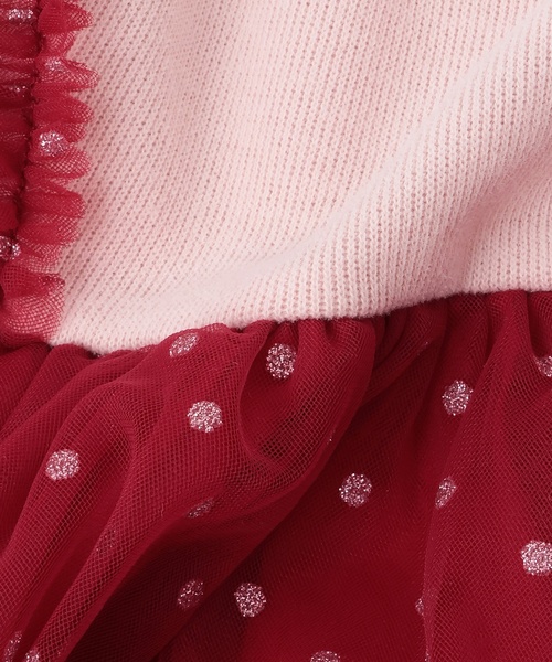 sense of wonder(センスオブワンダー)の「キラキラドットチュニック(チュニック・キッズ・レッド/ホワイト系/ピンク・120cm/110cm/80cm/130cm/100cm/90cm)」の8枚目の写真
