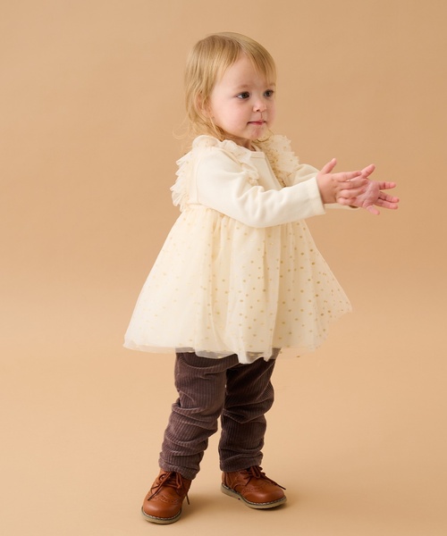 sense of wonder(センスオブワンダー)の「キラキラドットチュニック(チュニック・キッズ・レッド/ホワイト系/ピンク・120cm/110cm/80cm/130cm/100cm/90cm)」の12枚目の写真