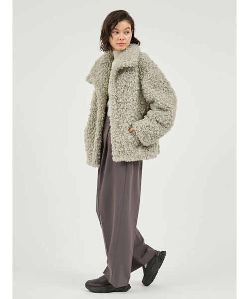 emmi(エミ)の「タックワイドパンツ(その他パンツ・レディース・ダークグレー/ブラウン/オリーブ・0/1)」の13枚目の写真