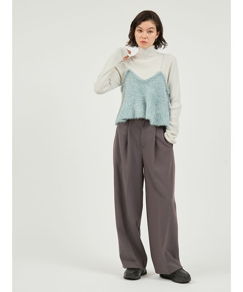 emmi(エミ)の「タックワイドパンツ(その他パンツ・レディース・ダークグレー/ブラウン/オリーブ・0/1)」の16枚目の写真