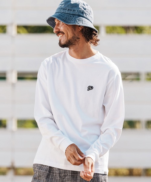 1minute 1second(ワンミニットワンセカンド)の「mlt5502-6oz long sleeve shirt with heart patch ロングスリーブTシャツ(1M26H270)(Tシャツ/カットソー・メンズ・ブラック/ネイビー系/ホワイト・S/M/L/XL)」の5枚目の写真