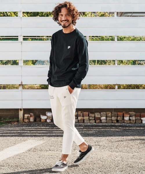 1minute 1second(ワンミニットワンセカンド)の「mlt5502-6oz long sleeve shirt with heart patch ロングスリーブTシャツ(1M26H270)(Tシャツ/カットソー・メンズ・ブラック/ネイビー系/ホワイト・S/M/L/XL)」の12枚目の写真
