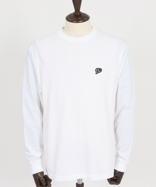 1minute 1second(ワンミニットワンセカンド)の「mlt5502-6oz long sleeve shirt with heart patch ロングスリーブTシャツ(1M26H270)(Tシャツ/カットソー・メンズ・ブラック/ネイビー系/ホワイト・S/M/L/XL)」の19枚目の写真