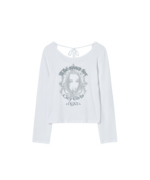 NYXX（エヌワイエックスエックス）の「BADDIE L/S WHITE（Tシャツ/カットソー・レディース・その他・F）」の2枚目の写真