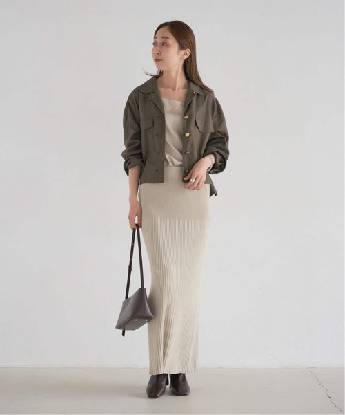 Noble(ノーブル)の「《追加2》リブニットタイトスカート(スカート・レディース・ブラック/ホワイト系その他/ベージュ/チャコールグレー/モカ・FREE)」の21枚目の写真