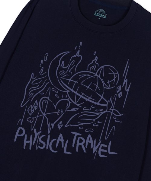 ASTRAL PROJECTION(アストラルプロジェクション)の「フィジカルトラベルオーバーサイズロングスリーブTシャツ_ネイビー(Tシャツ/カットソー・メンズ・その他・LARGE/MEDIUM/X-LARGE/XX-LARGE)」の3枚目の写真