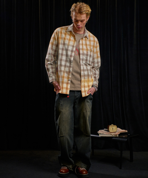 MIDSUN(ミッドサン)の「Bleached Cotton Shirt-Beige(シャツ/ブラウス・レディース・その他・MEDIUM/LARGE)」の3枚目の写真