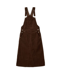 UNKNOWN PLANET（アンノウンプラネット）の「Overall Corduroy Long Skirt Brown（ワンピース・レディース）」