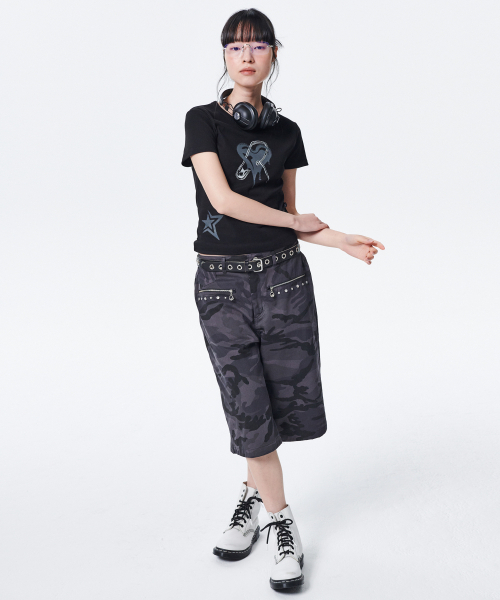 runningHIGH（ランニングハイ）の「メルティングハート H/S Tシャツ [ブラック]（Tシャツ/カットソー・レディース・その他・FREE）」の2枚目の写真